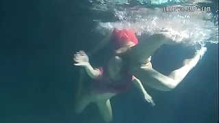 A handful of hot lesbians underwater emotive each-other&period; y&period; s are naked surrounding the pool&period; Young nudists &period;&period;