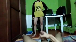 He sees me masturbating and is outraged